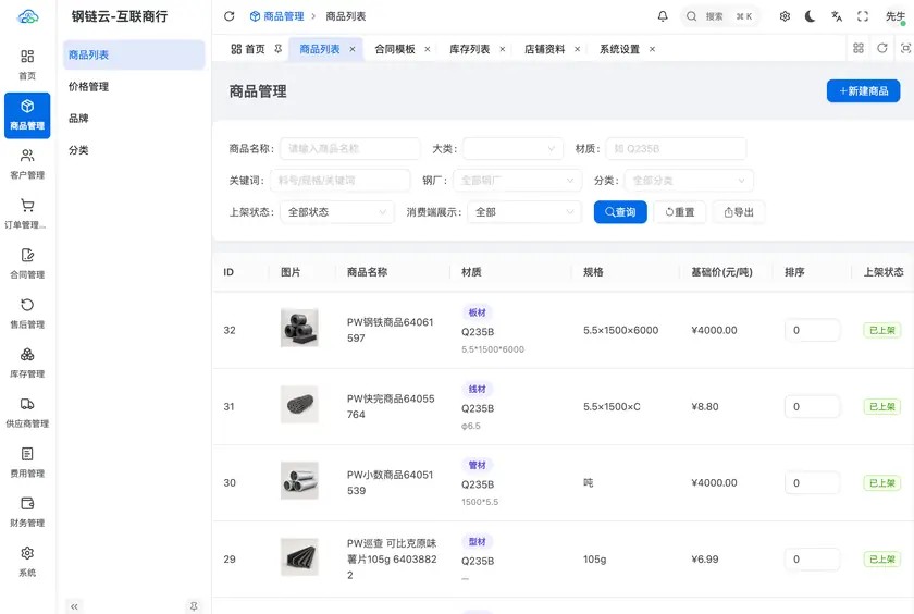 商品列表